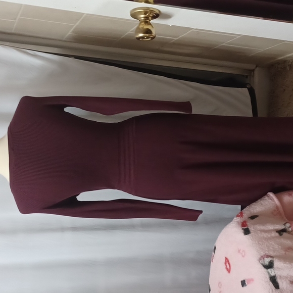 💜NWOT I.N.C International Concepts ribbed sweater dress with zippers size small - Picture 7 of 10